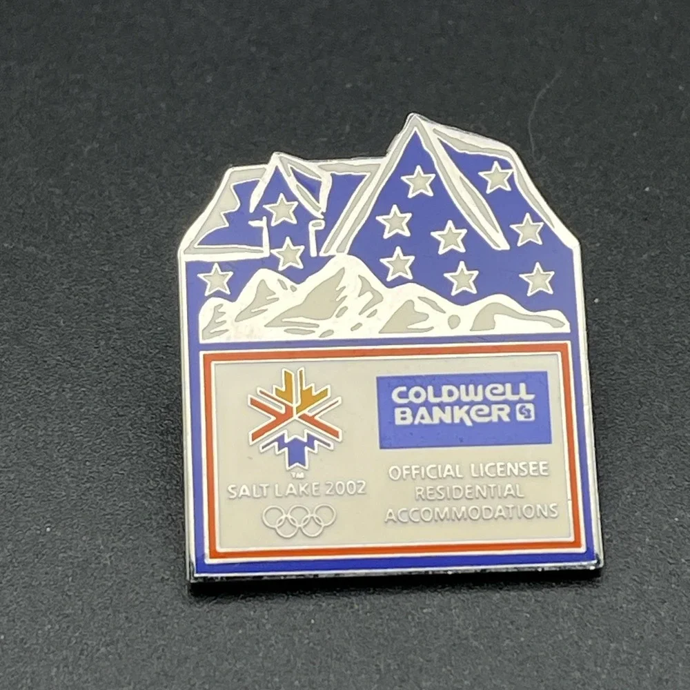 2002 Salt Lake City Olympics Coldwell Banker Real Estate Sponsor Lapel‎ Hat Pin